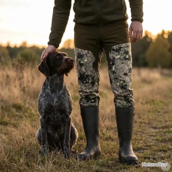 Pantalon de chasse stretch Somlys 644 camouflage digital vert
