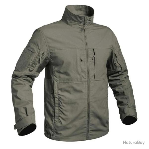 Veste courte Fighter 8 poches zip Ripstop Kaki � 3XL
