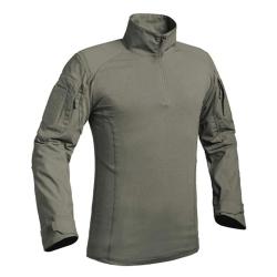 Chemise Ubas Fighter col montant zip coton polyester kaki M &agrave; 3XL