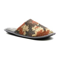 Chaussons camo homme textime doux brun vert orange 41/42 &agrave; 45/46 41 - 42