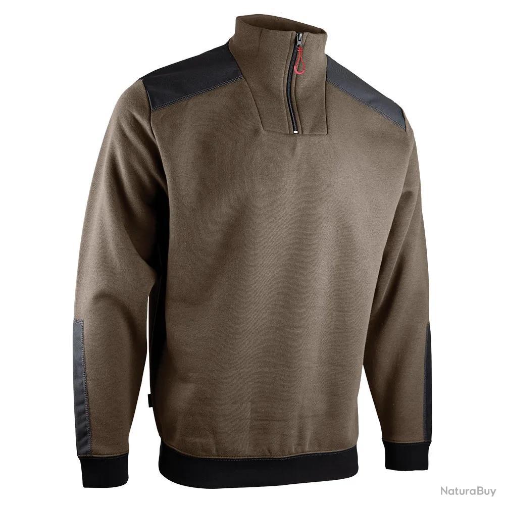 Sweat col camionneur bicolore Noir/Rouge - Blaklader - Taille 3XL