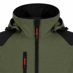 Blouson Softshell River polaire polyester kaki noir M &agrave; 3XL
