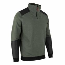 Sweat camionneur homme Barbade kaki de M &agrave; 3XL