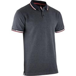 Polo manches courtes LORD coton polyester gris chin&eacute; S au 3XL
