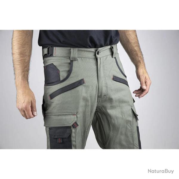 Pantalon de Travail Pro Kaki Ultra Rsistant de 38  50