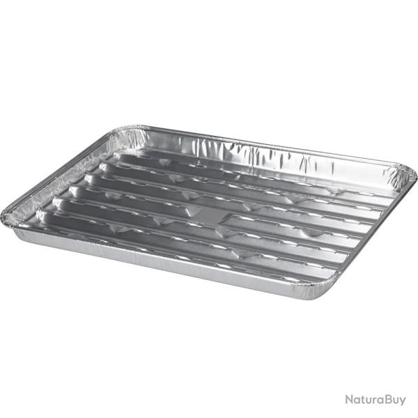 5 barquettes pour grillades bbq 34 x 23x 2,5 cm