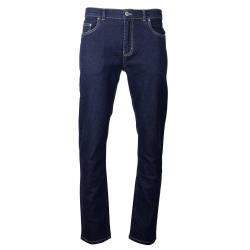 Jeans Coupe Droite Bleu Fonc&eacute; Denim Extensible de 40 &agrave; 54