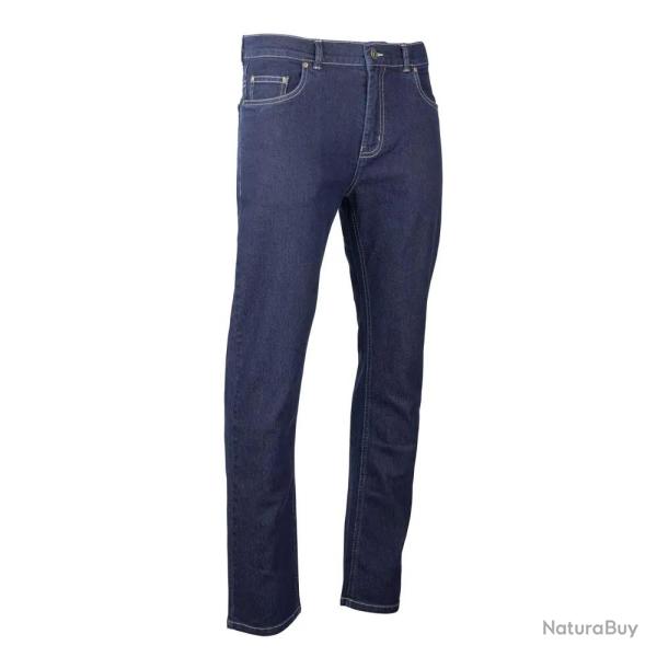 Jeans Coupe Droite Bleu Fonc Denim Extensible de 40  54