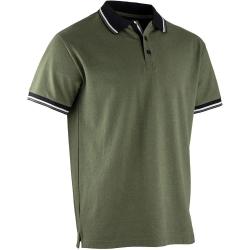Polo manche courtes Lewis &eacute;l&eacute;gant coton polyester vert &agrave; 3XL