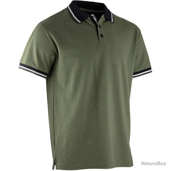 Polo manche courtes Lewis �l�gant coton polyester vert � 3XL