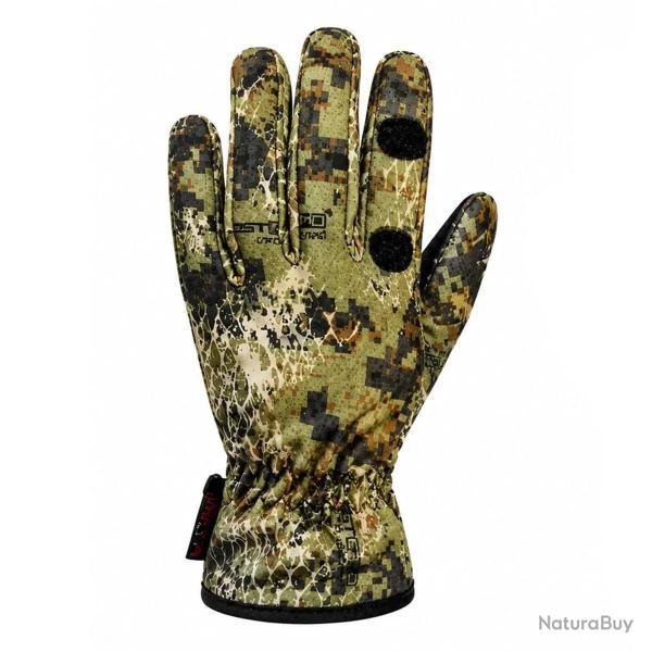 Gants antid�rapants imperm�able polyester camo forest M � 2XL M