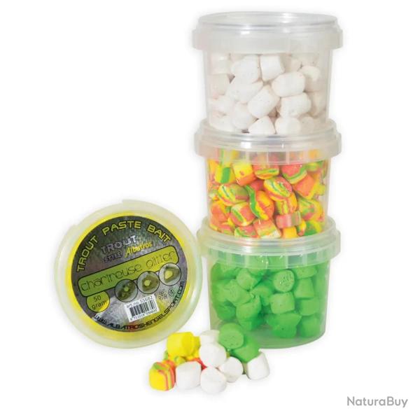 P�te � truite 50g 4 coloris Blanc