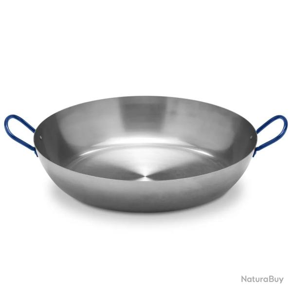 Po�le Lyonnaise polie avec anses Acier poli 40cm