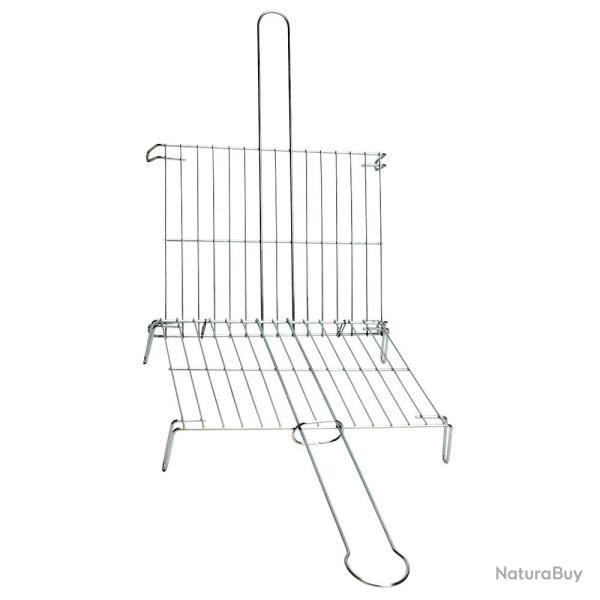 Grille double galvanis� deux volets acier zinc 45x50 cm