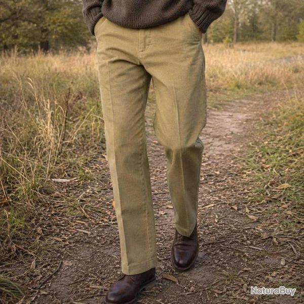 Pantalon Walker and Hawkes Yorkley Moleskin Beige