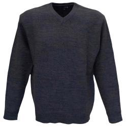 Pull col V Vernon Havane 63 acrylique 27 laine 10 nylon