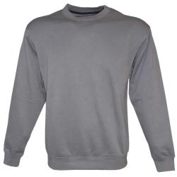 Sweat col rond gris - Pull casual confort homme femme L