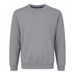 Sweat col rond gris Pull casual confort homme femme