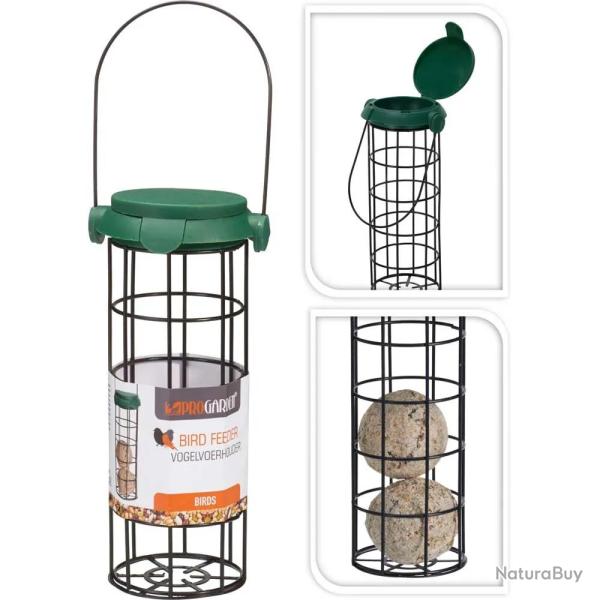 Mangeoire oiseaux mtal pour boule graisse 7x25cm