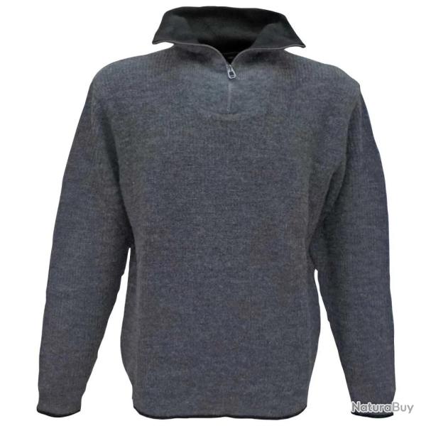 Pull camionneur Carmel gris 70% acrylique 30% laine Gris 2XL