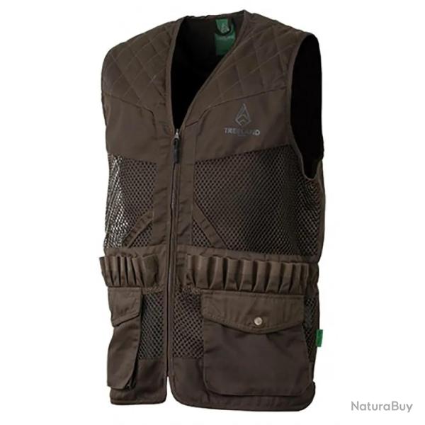 Gilet Treeland marron d�perlant 20 cartouchi�res