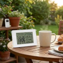 Station m&eacute;t&eacute;o avec sonde ext&eacute;rieure Thermom&egrave;tre hygrom&egrave;tre