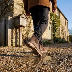 Bottines Touk Cuir Zip marron &agrave; 46
