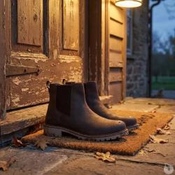 Bottines Touk Cuir Zip marron &agrave; 46