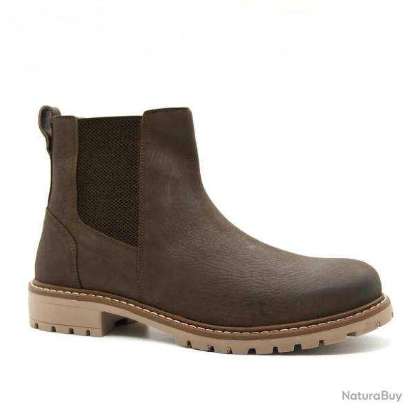Bottines Touk Cuir Zip marron � 46