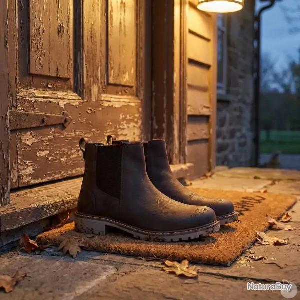 Bottines Touk Cuir Zip marron � 46