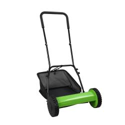 Tondeuse &agrave; main h&eacute;lico&iuml;dale 40cm bac 18L coupe 15-43mm