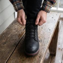Chaussures Grass cuir imperm&eacute;able noire