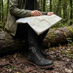 Chaussures Grass cuir imperm&eacute;able noire