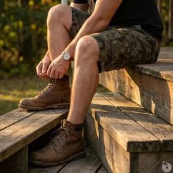 Short cargo camo 4 poches