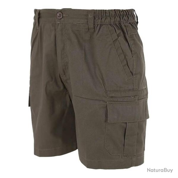 Short Valley kaki polyester coton 4 poches cargo multi usage