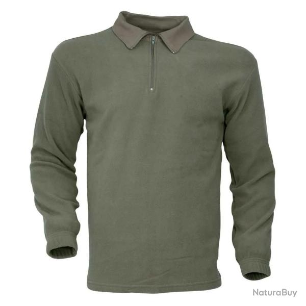 Chemise F1 Polaire Kaki 100 Polyester 220g m� Col Zipp�
