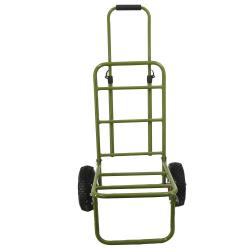 Chariot de transport pliable acier roues gonflables