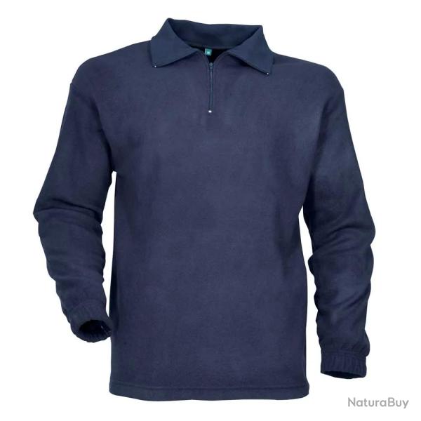 Chemise F1 polaire marine 100 polyester 220g m2 col zipp�