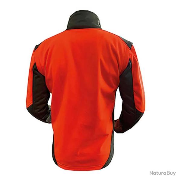 Veste Francital Softshell Chambaran Orange manches amovibles norme NF S 74-567 L