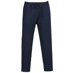 Jogging pantalon molleton marine coton polyester 3 poches