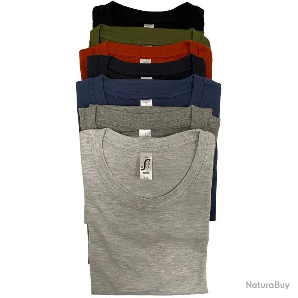 Semainier T Shirts 7 coloris 100 coton 190g