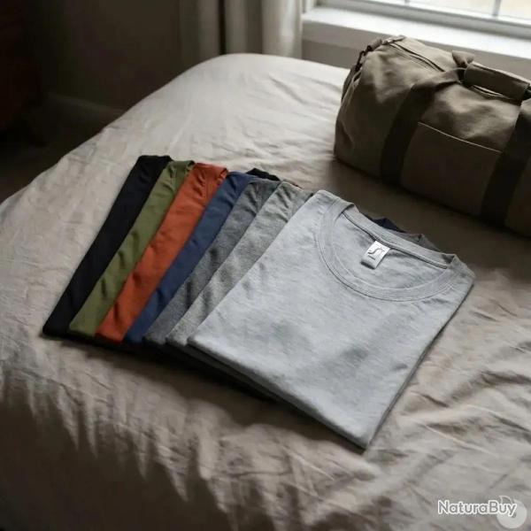 Semainier T Shirts 7 coloris 100 coton 190g