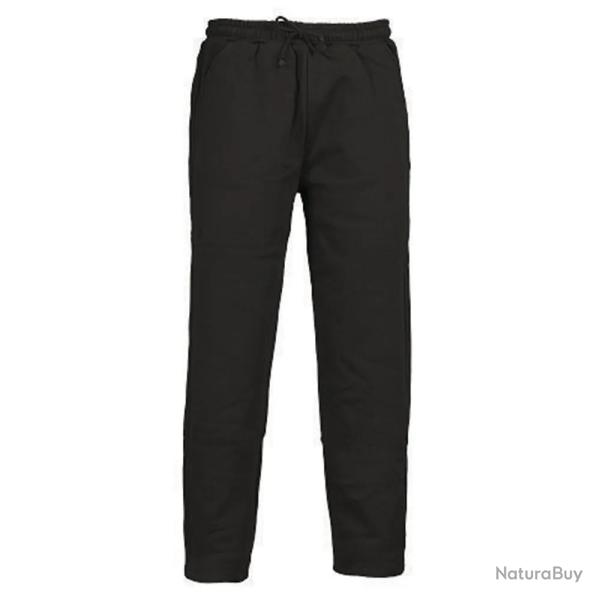 Jogging pantalon molleton charbon coton polyester 3 poches
