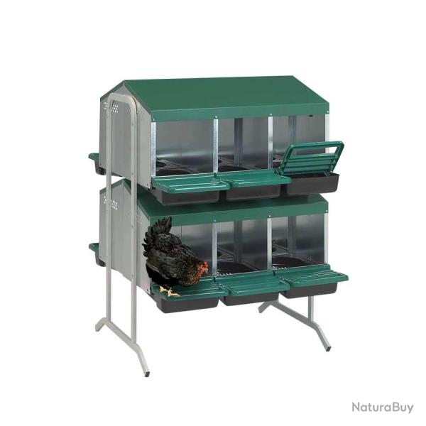 Pondoir poule pro vertical galvanis�e vertical 12 nids