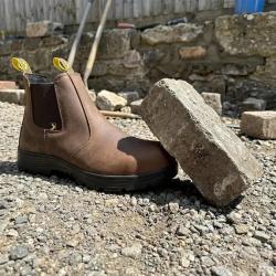 Bottines s&eacute;curit&eacute; Jackman S3 cuir marron embout acier