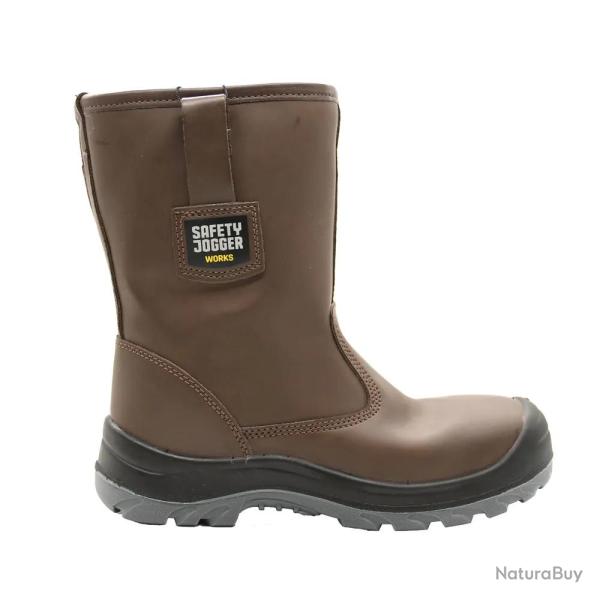 Box bottes de s�curit� Alaska S3 cuir marron embout acier