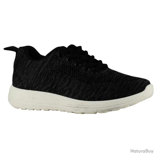 Baskets � lacets noires textile dessus et int�rieur du 37 au 42 37
