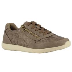 Baskets beige &agrave; lacets et zip lat&eacute;ral du 37 au 41 39