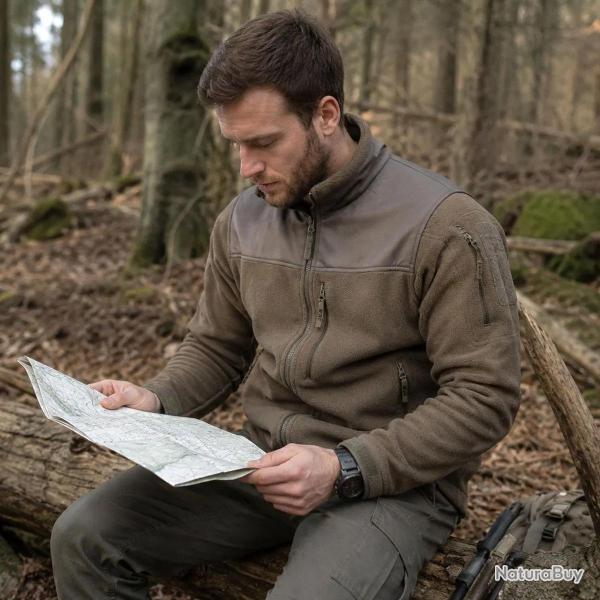 Veste Alpha Microfleece Polaire 420g m� 5 Poches Tactiques