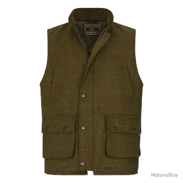 Gilet Walker and Hawkes Barington Shooting Vert Laine